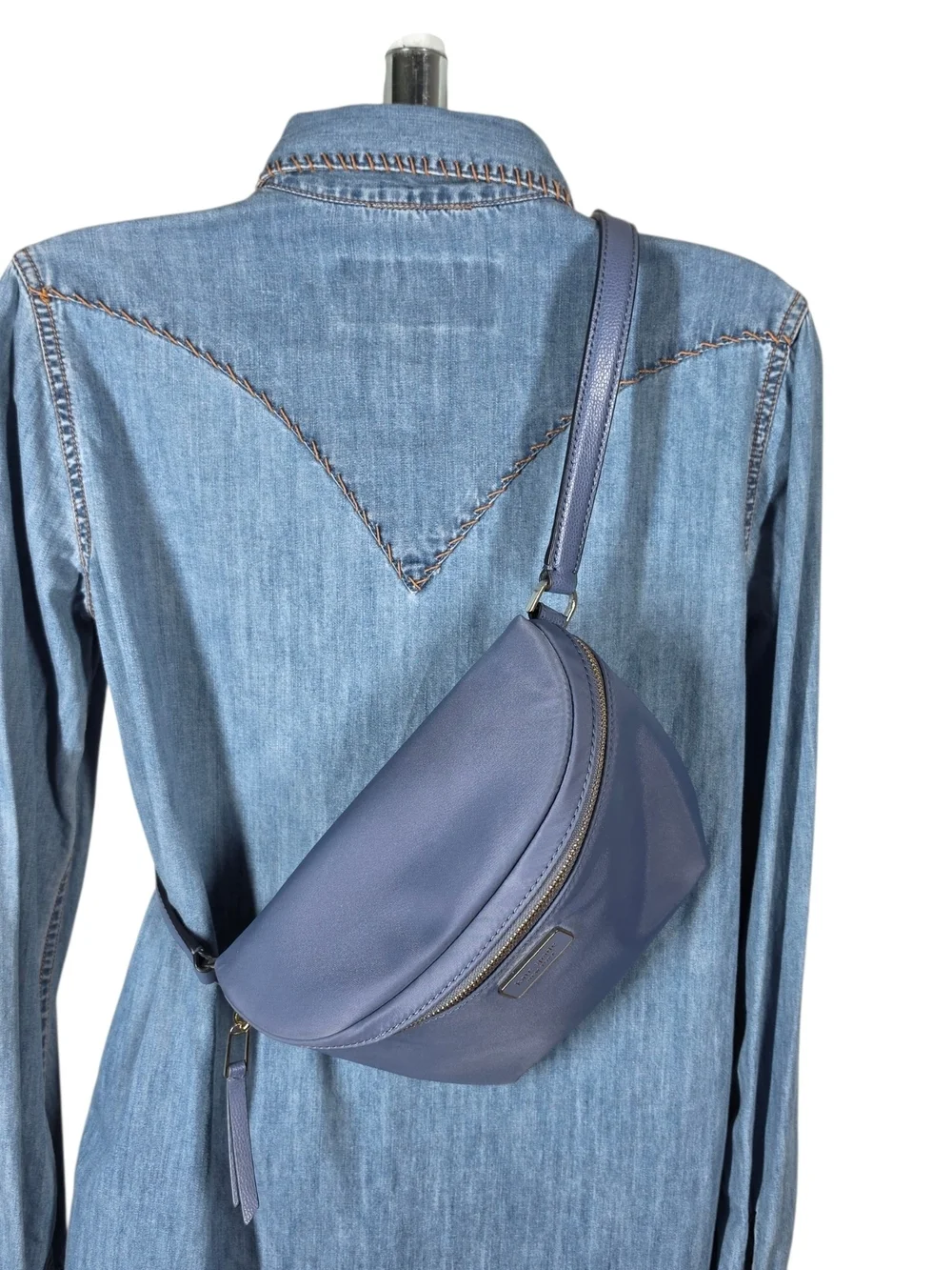 KATE SPADE WAIST/SLING NYLON/LEATHER BAG